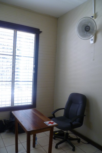 My new space (see the lovely fan?) My new space (see the lovely fan?)